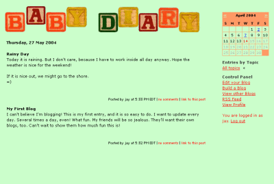 Baby Diary