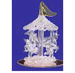 (24553) BUY NOW! -Glass - Merry-Go-Round Horse Statue-SAVE $1.99
