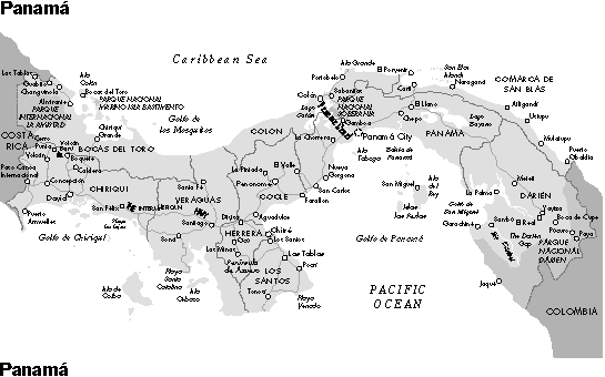 Map of Panama