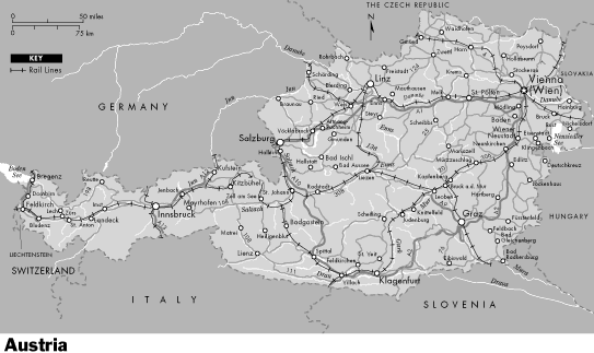 Map of Austria