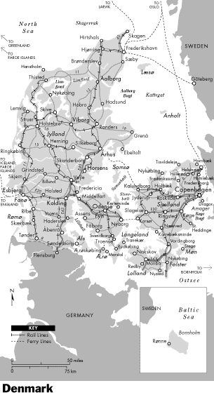 Map of Denmark
