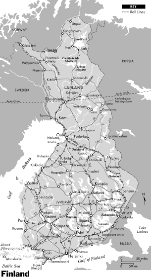 Map of Finland