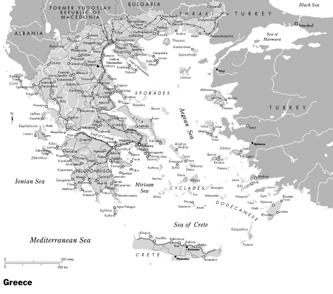 Map of Greece