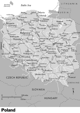 Map of Poland