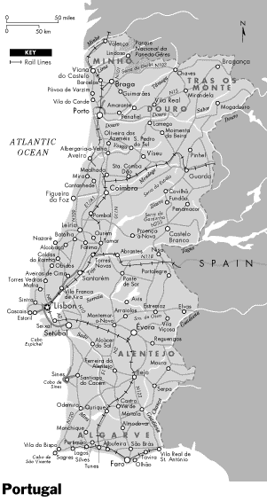 Map of Portugal