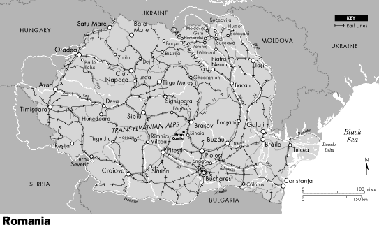 Map of Romania