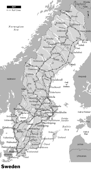 Map of Sweden