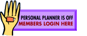 Personal Planner is off: Members login here!