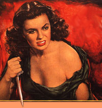 Chick with a Knife