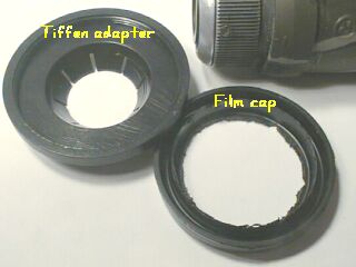 Monocular, Tiffen adapter and film cap.
