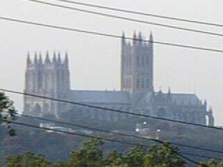 Washington Cathedral, with monocular, 1.6x zoom