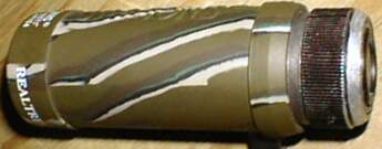 monocular with rubber casing removed, and metal shell sanded