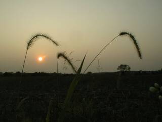 Sunset, without monocular
