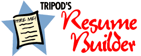 Tripod's Resume Builder